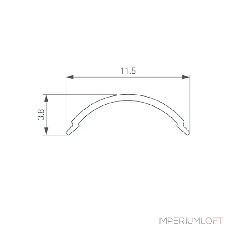 Рассеиватель SL-KANT-H10 ROUND OPAL Arlight 049167