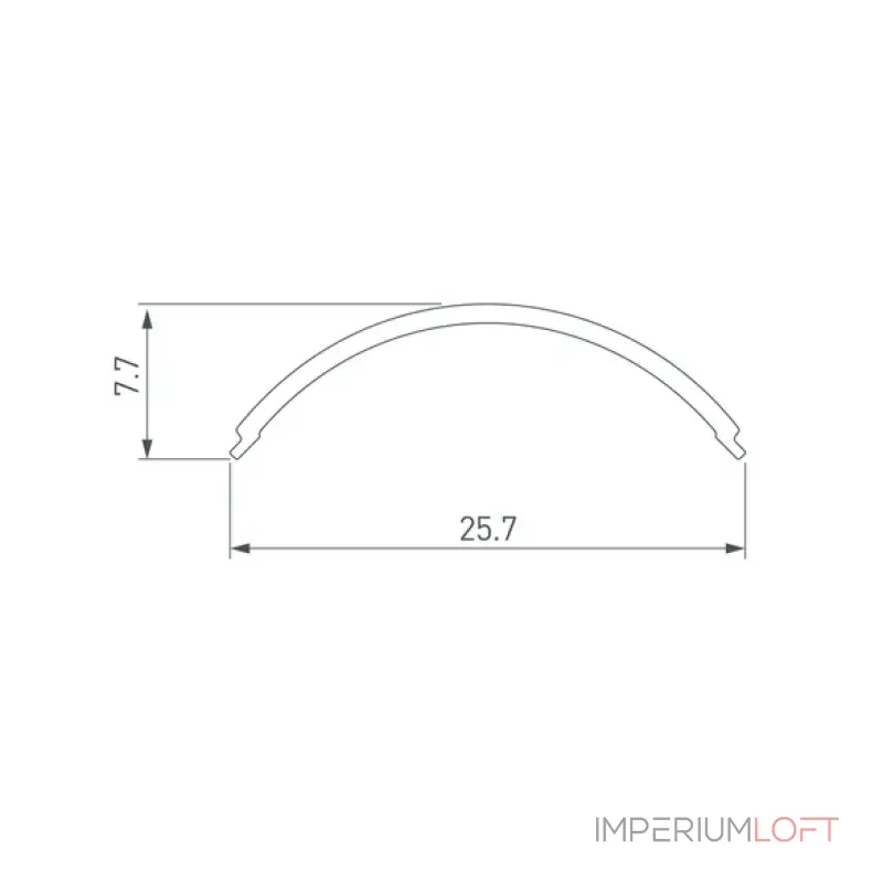 Рассеиватель SL-KANT-H20 ROUND OPAL Arlight 049168