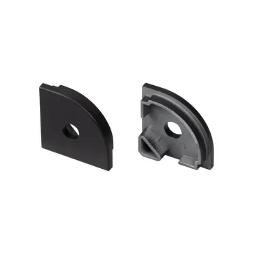 Заглушка SL-KANT-H20 BLACK с отверстием Arlight 049405