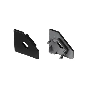 Заглушка SL-KANT-H18 FLAT BLACK с отверстием Arlight 049432