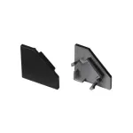 Заглушка SL-KANT-H18 FLAT BLACK с отверстием Arlight 049432