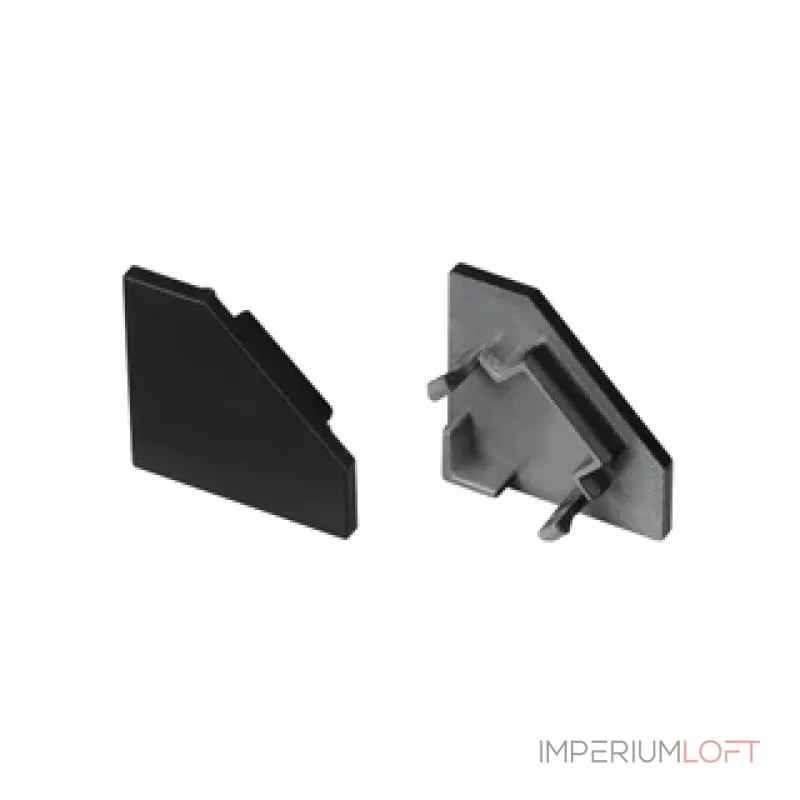 Заглушка SL-KANT-H18 FLAT BLACK с отверстием Arlight 049432
