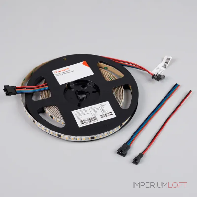 Светодиодная лента герметичная SPI-SE-A120-10mm 24V Warm2700-PX6-BPT (11W/m, IP65, 2835, 5m, бегущий огонь) Arlight 049442