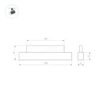Трековый светильник Arlight ORIENT FLAT 49588
