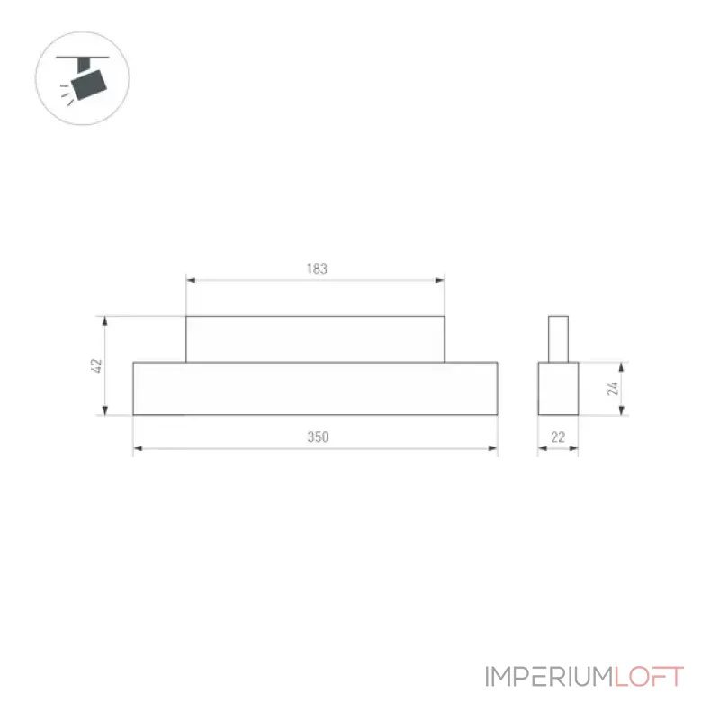 Трековый светильник Arlight ORIENT FLAT 49588