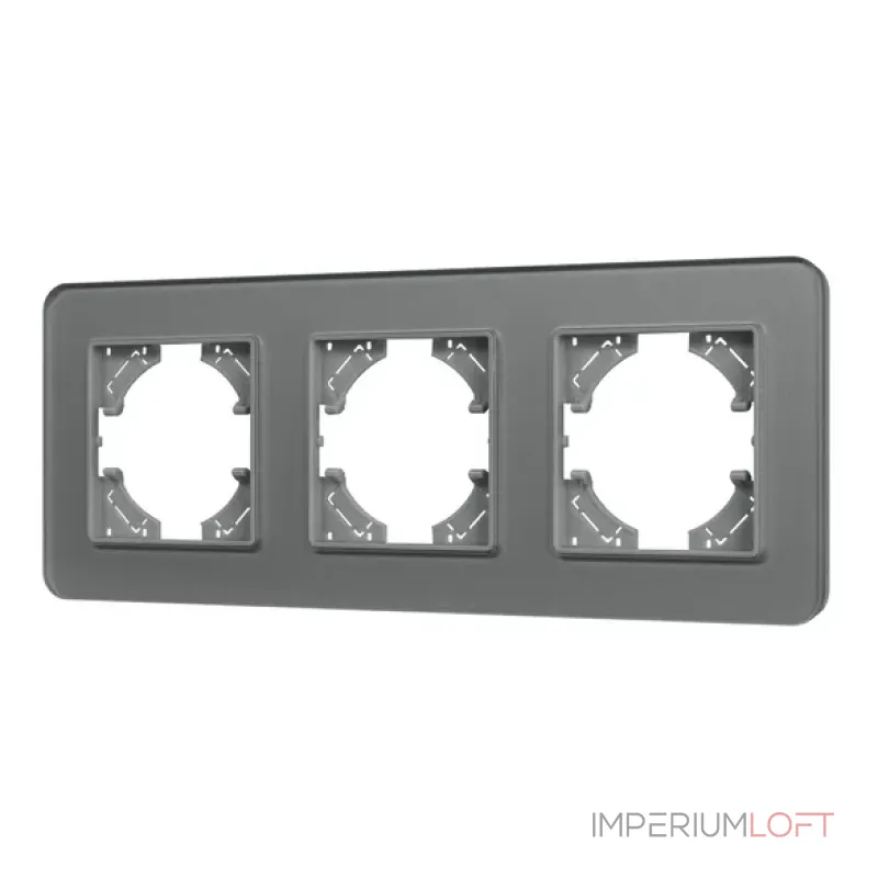 Рамка стеклянная FRM-OMALI-SFGS-3-GR Arlight 049714 Рамка стеклянная FRM-OMALI-SFGS-3-GR Arlight 049714
