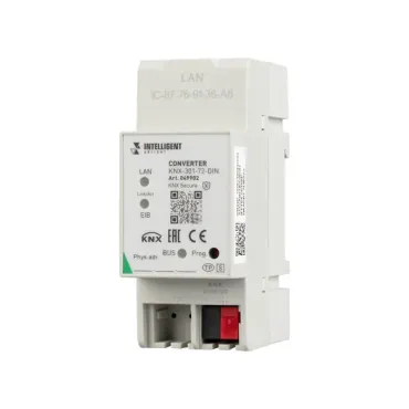 Arlight INTELLIGENT Конвертер KNX-301-72-DIN Grey BUS RJ-45 KNX-IP IARL IP20 049902