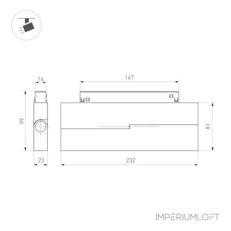Трековый светильник Arlight ORIENT FLAT FOLD 49995