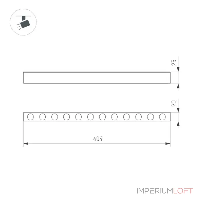 Трековый светильник Arlight MAG 25 DOTS 50052