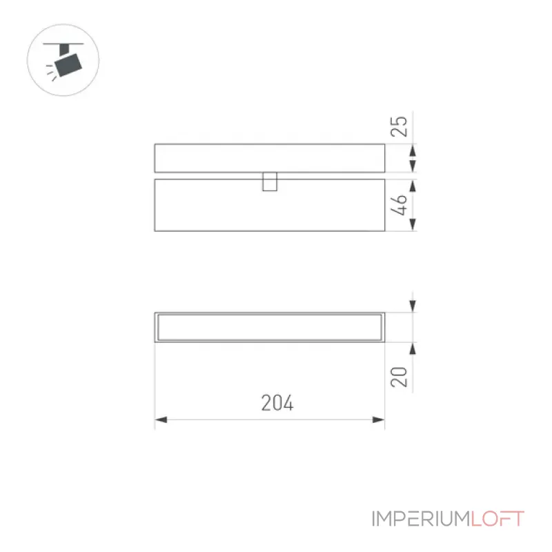 Трековый светильник Arlight MAG 25 FLAT FOLD 50067