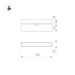 Трековый светильник Arlight MAG 25 FLAT FOLD 50068