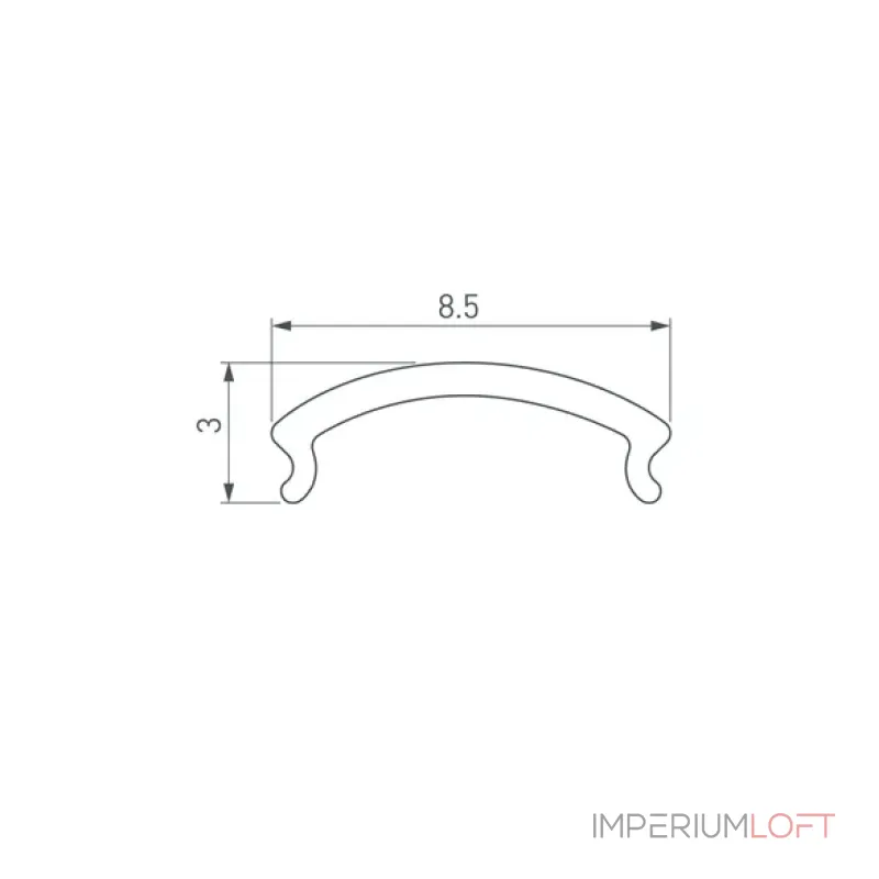 Рассеиватель для профиля WARDROBE-1530-2000 OPAL Arlight ARH-MINI 50159 Рассеиватель для профиля WARDROBE-1530-2000 OPAL Arlight ARH-MINI 50159