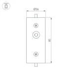 Коннектор ROUND-D36-360-180 BLACK Arlight 050536