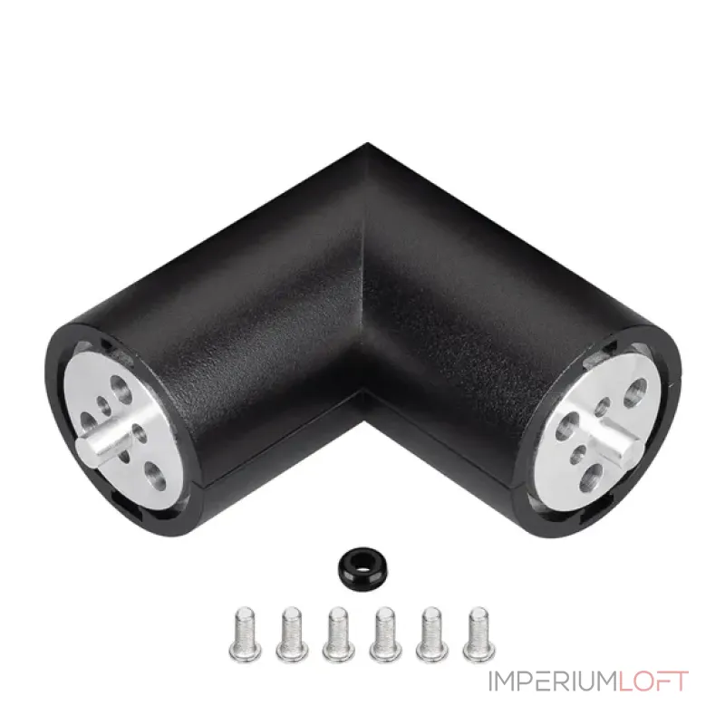 Угловой коннектор ROUND-D36-360-90 BLACK Arlight 050543 Угловой коннектор ROUND-D36-360-90 BLACK Arlight 050543