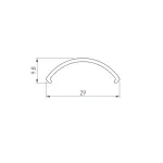 Рассеиватель ROUND-D36-360-2500 BLACK OPAL Arlight 050764