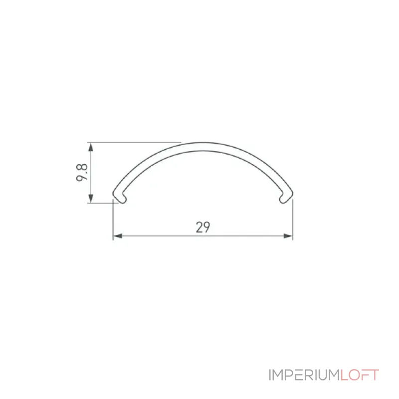 Рассеиватель ROUND-D36-360-2500 BLACK OPAL Arlight 050764