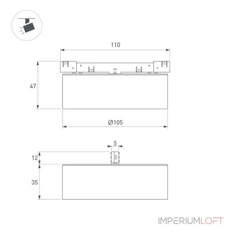 Трековый светильник Arlight MICROCOSM RONDO 51753 Трековый светильник Arlight MICROCOSM RONDO 51753