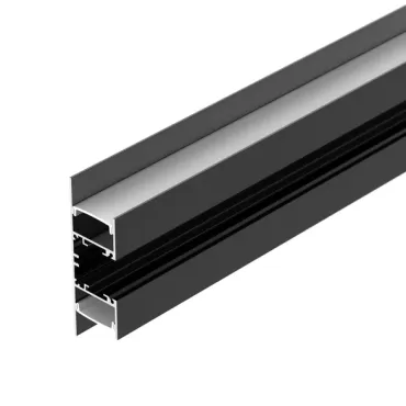 Arlight Профиль WALL-2575-DUAL-2000 ANOD BLACK Алюминий 052332