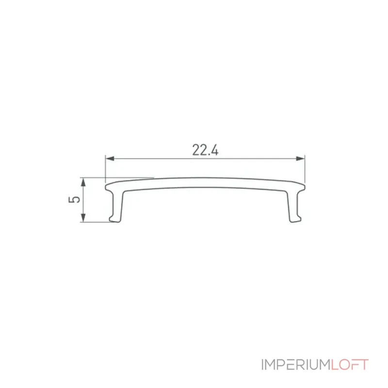 Рассеиватель WALL-2575-2000 OPAL Arlight 052333