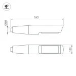 Уличный консольный светильник Arlight 52476
