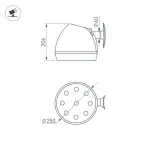 Уличный настенный светильник Arlight 52483
