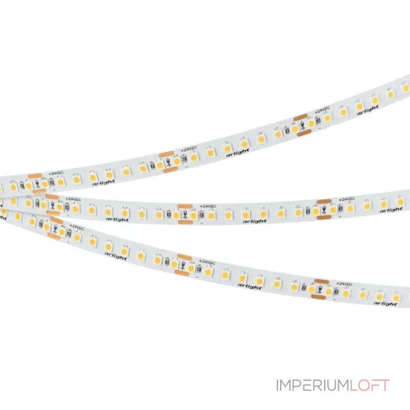 Светодиодная лента UL-A176-8mm 24V Warm2400 (15W/m, IP20, 5m) Arlight 052598