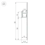 Профиль для светодиодной ленты ARH-PLINTUS-50-FANTOM-3000 BLACK Arlight 052699