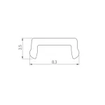 Рассеиватель LINE-1019-W8-2000 OPAL Arlight 053427
