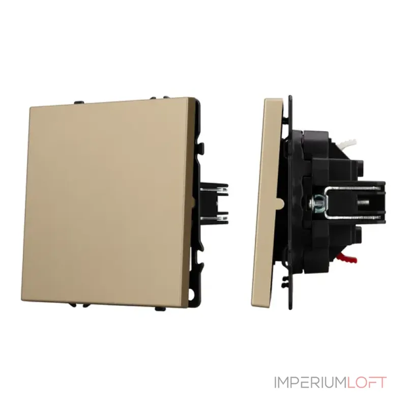 Выключатель звонковый 1 клавишный софт-тач золотой песок SWT-MKR1-SFPL-GD (250V, 10A) Arlight 054271(2) Выключатель звонковый 1 клавишный софт-тач золотой песок SWT-MKR1-SFPL-GD (250V, 10A) Arlight 054271(2)