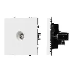 Розетка ТВ софт-тач белый кварц Arlight NOBE 054292(1)
