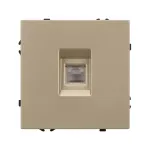 Розетка компьютерная софт-тач SCT-MPC1-SFPL-GD (RJ-45 CAT6) Arlight 054306(1)