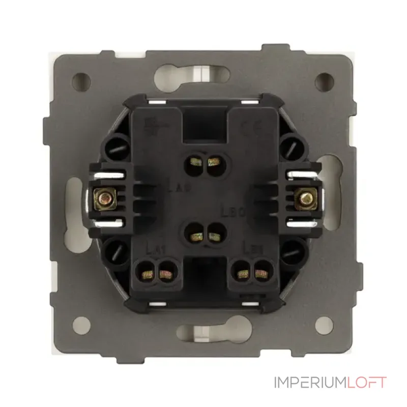 Механизм выключателя двухклавишный непроходной SWT-TENDO-MK02-SFPL-GD (230V 10A) Arlight 054545