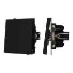 Механизм выключателя двухклавишный проходной SWT-TENDO-MKP2-SFPL-BK (230V 10A) Arlight 054553