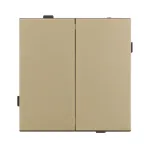 Механизм выключателя двухклавишный проходной SWT-TENDO-MKP2-SFPL-GD (230V 10A) Arlight 054554