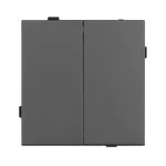Механизм выключателя двухклавишный проходной SWT-TENDO-MKP2-SFPL-GR (230V 10A) Arlight 054555