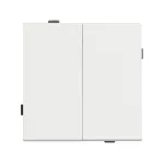 Механизм выключателя двухклавишный проходной SWT-TENDO-MKP2-SFPL-WH (230V 10A) Arlight 054556