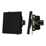 Механизм выключателя одноклавишный непроходной SWT-TENDO-MK01-SFPL-BK (230V 10A) Arlight 054566