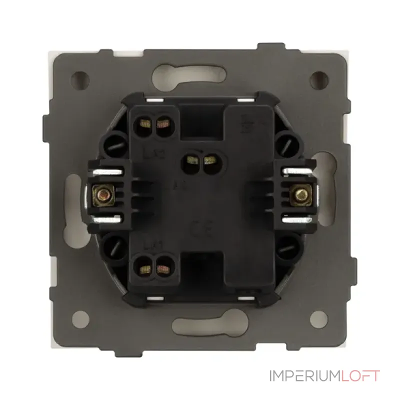 Механизм выключателя одноклавишный проходной SWT-TENDO-MKP1-SFPL-WH (230V 10A) Arlight 054582