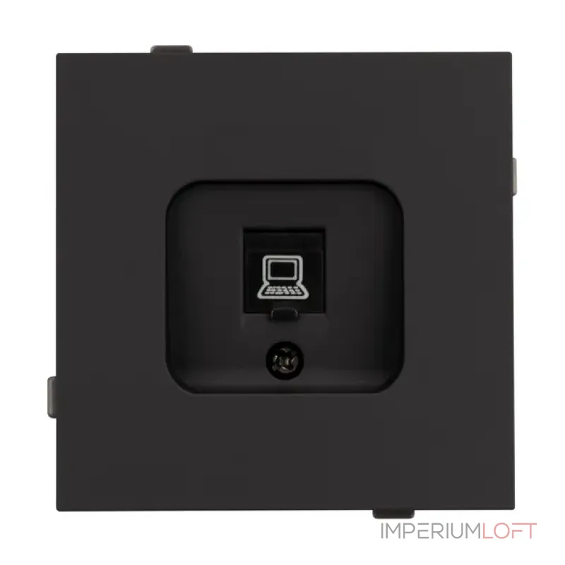 Механизм компьютерной розетки O-MPC1-SFPL-BK (RJ-45 CAT6) Arlight 054591 Механизм компьютерной розетки O-MPC1-SFPL-BK (RJ-45 CAT6) Arlight 054591