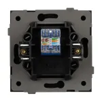 Механизм компьютерной розетки O-MPC1-SFPL-BK (RJ-45 CAT6) Arlight 054591