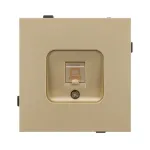 Механизм компьютерной розетки O-MPC1-SFPL-GD (RJ-45 CAT6) Arlight 054592