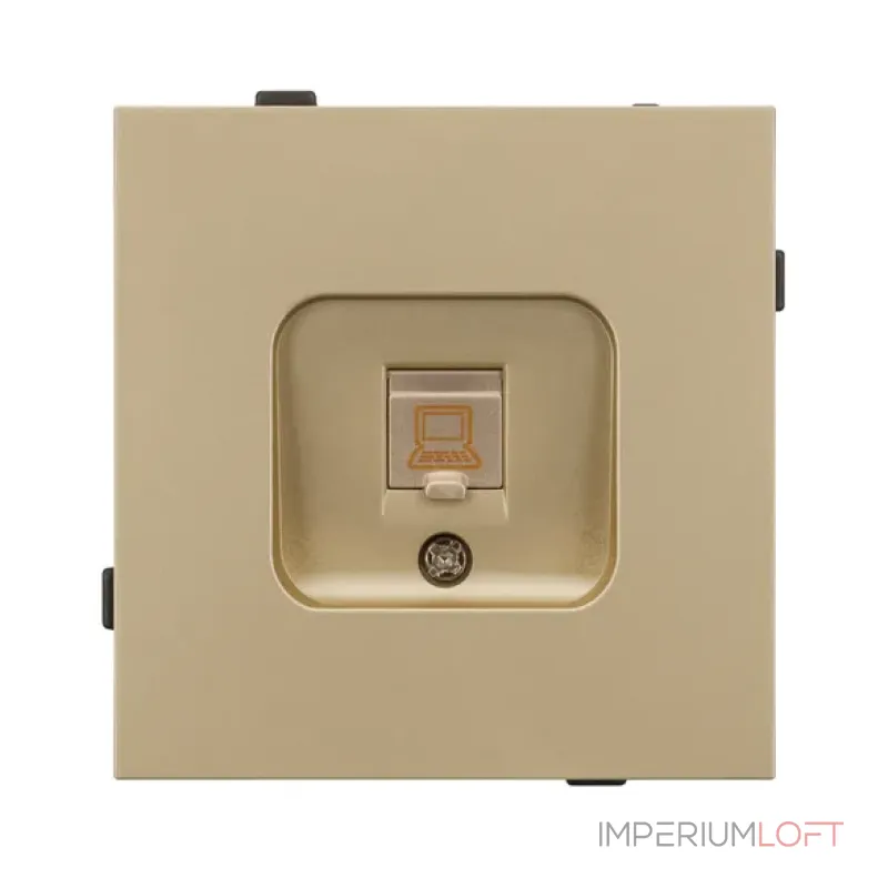 Механизм компьютерной розетки O-MPC1-SFPL-GD (RJ-45 CAT6) Arlight 054592