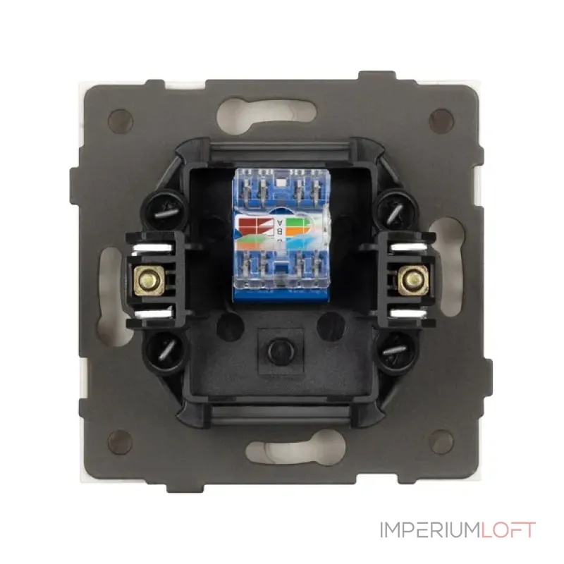 Механизм компьютерной розетки O-MPC1-SFPL-WH (RJ-45 CAT6) Arlight 054594