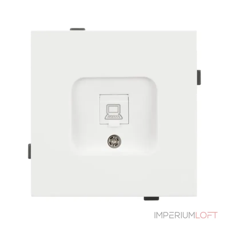 Механизм компьютерной розетки O-MPC1-SFPL-WH (RJ-45 CAT6) Arlight 054594