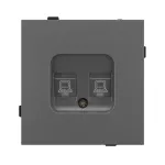 Механизм компьютерной розетки двойной O-MPC2-SFPL-GR (RJ-45 CAT6) Arlight 054597