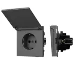 Механизм розетки влагозащищённый O-MCP-SFPL-GR (230V 16A) Arlight 054601