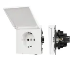 Механизм розетки влагозащищённый O-MCP-SFPL-WH (230V 16A) Arlight 054602