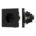 Механизм электрической розетки O-MEU1-SFPL-BK (230V 16A) Arlight 054638