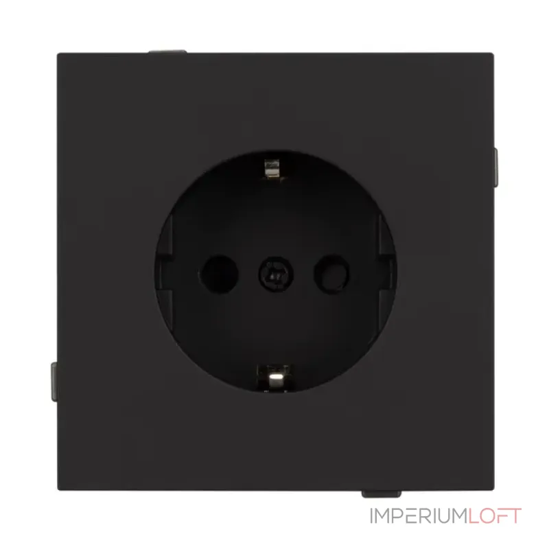 Механизм электрической розетки O-MEU1-SFPL-BK (230V 16A) Arlight 054638