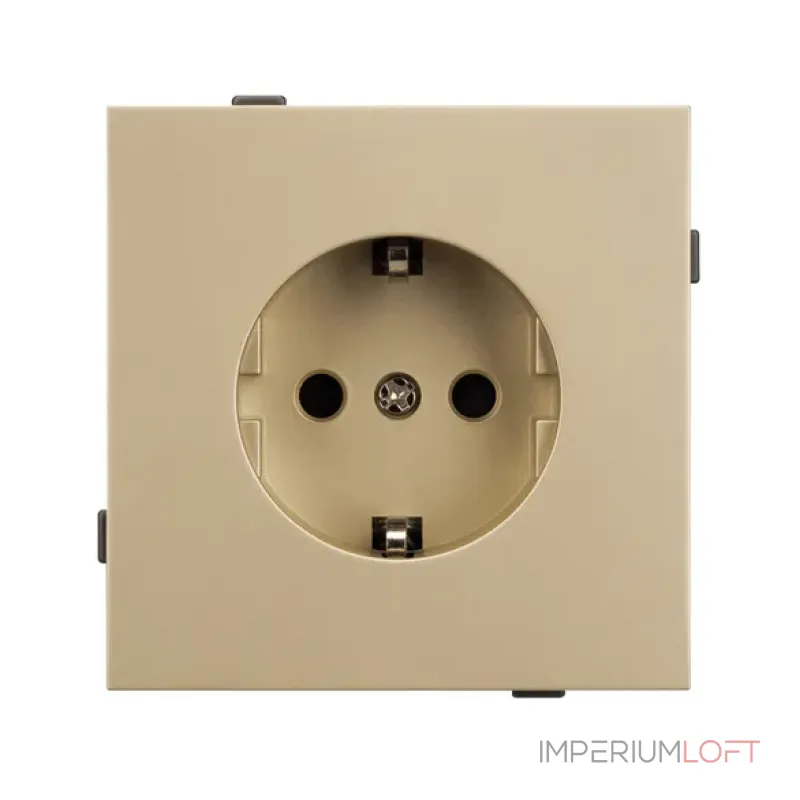 Механизм электрической розетки O-MEU1-SFPL-GD (230V 16A) Arlight 054639